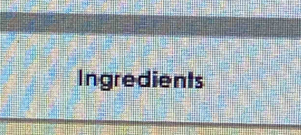 Ingredients