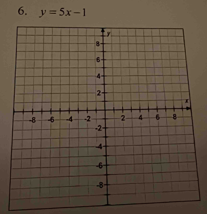 y=5x-1