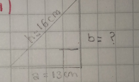 ) k=16cm
b=
a=13cm