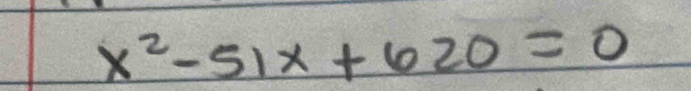 x^2-51x+620=0