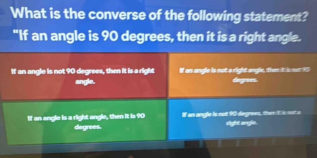 Solved: What is the converse of the following statement? 