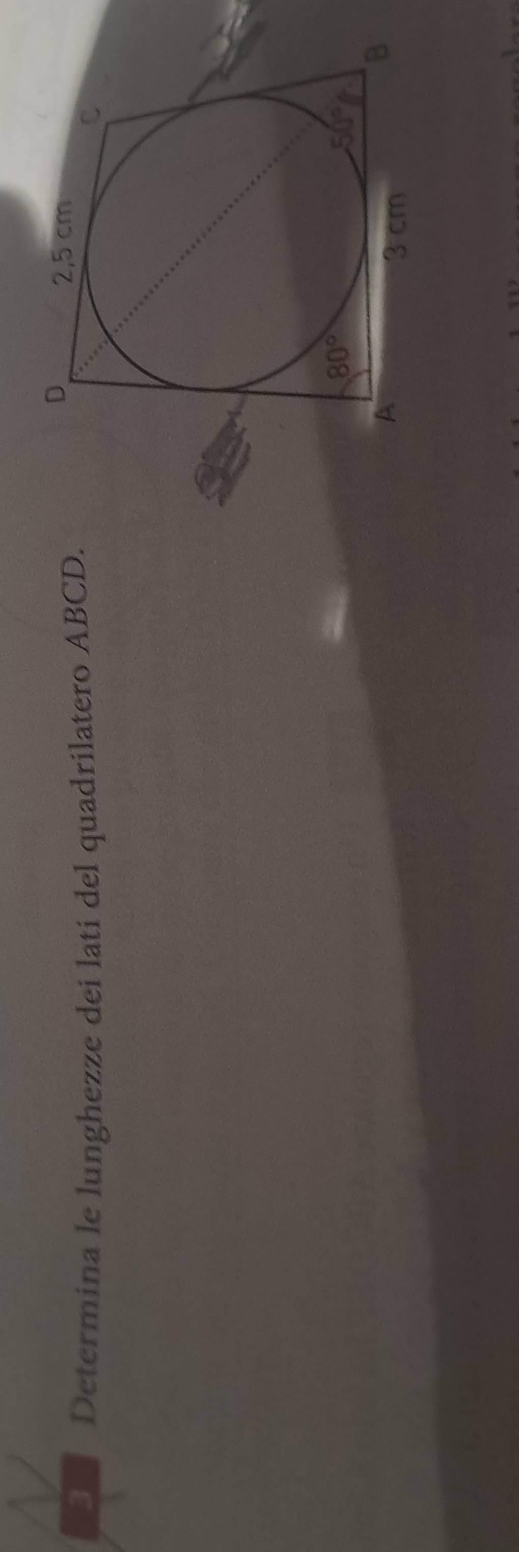 Determina le lunghezze dei lati del quadrilatero ABCD.