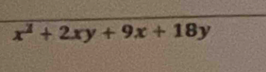 x^2+2xy+9x+18y