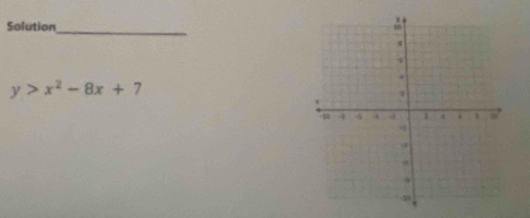 Solution 
_
y>x^2-8x+7