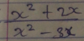  (x^2+2x)/x^2-3x 