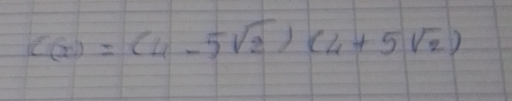 C(x)=(4-5sqrt(2))(4+5sqrt(2))