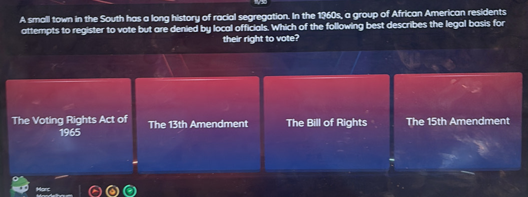 Solved: A small town in the South has a long history of racial ...