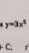 y=3x^5
+C;r