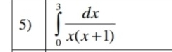 ∈tlimits _0^(3frac dx)x(x+1)