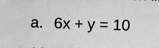 6x+y=10