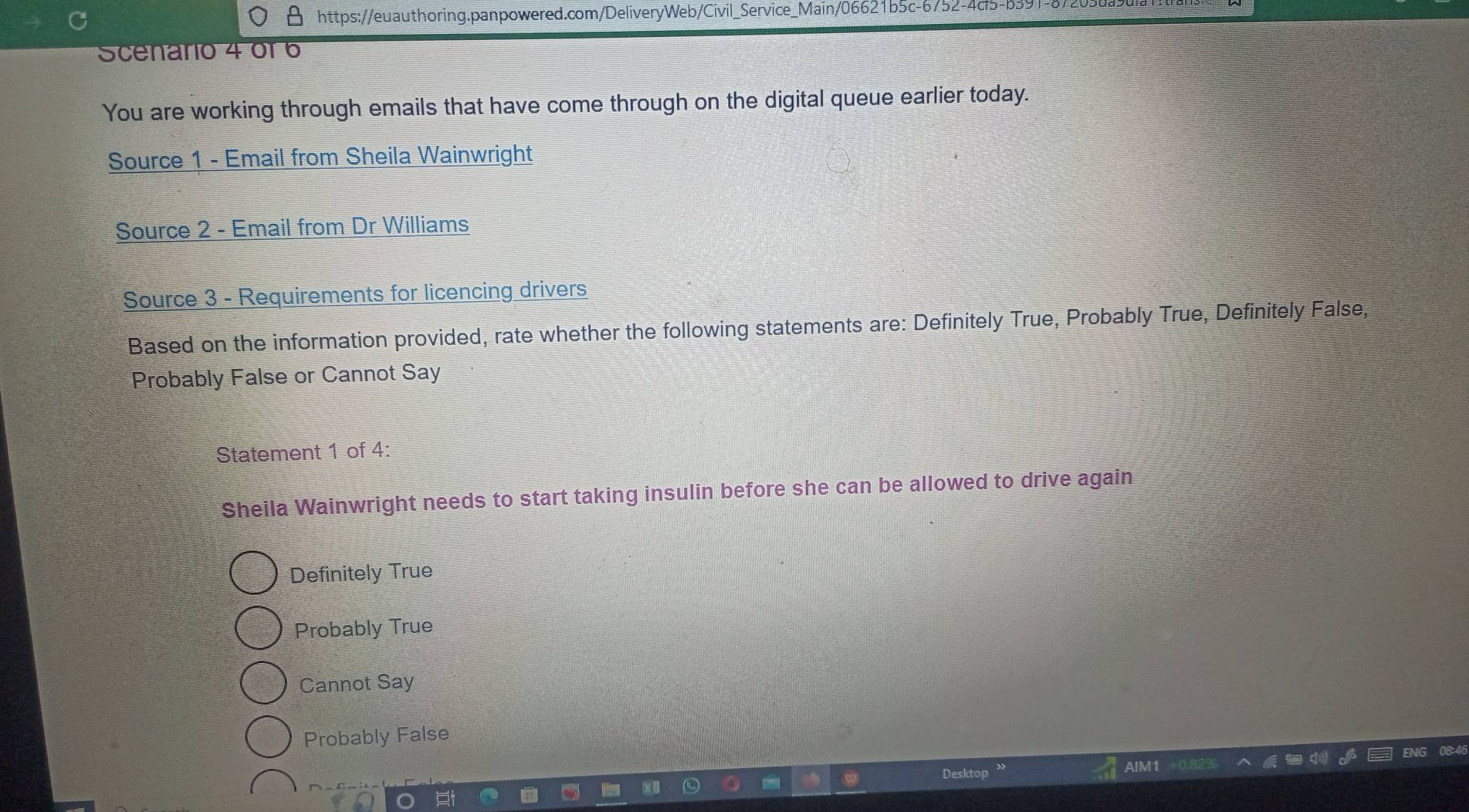 Solved: Scenaro 4 or 6 You are working through emails that have come ...