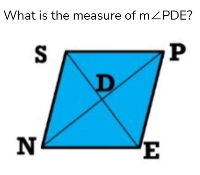 What is the measure of m∠ PDE