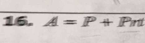 A=P+Pnt