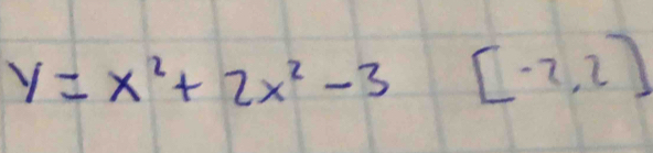 y=x^2+2x^2-3[-2,2]