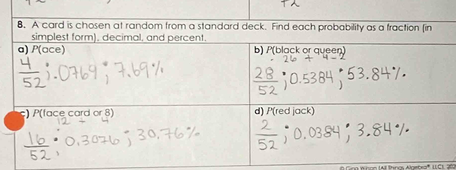 Gina Wisan (All Thinas Algebra''', LLC1, 202