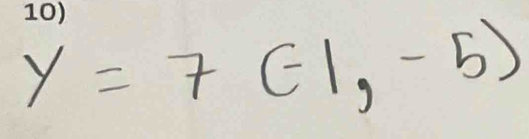 y=7(-1,-5)