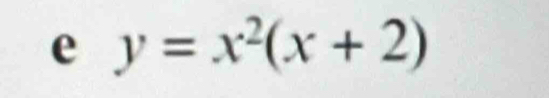 y=x^2(x+2)