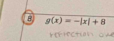 8 g(x)=-|x|+8