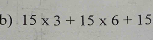 15* 3+15* 6+15