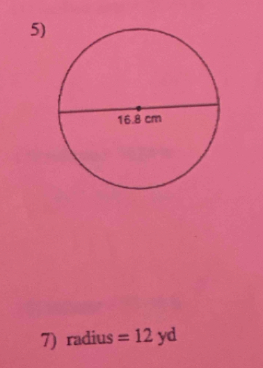 radius =12yd