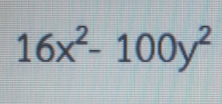 16x^2-100y^2