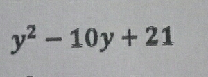 y^2-10y+21