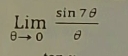 limlimits _θ to 0 sin 7θ /θ  