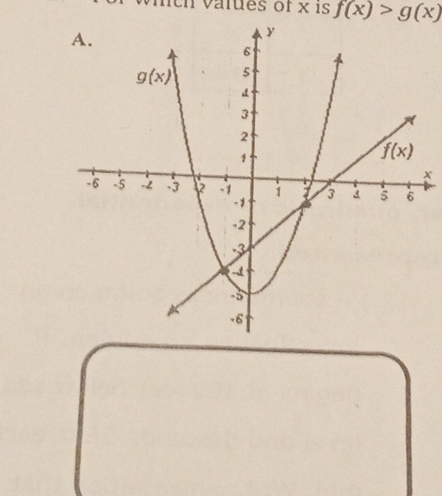 cn values of x is f(x)>g(x)
x