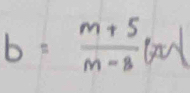 b= (m+5)/m-8  6π y