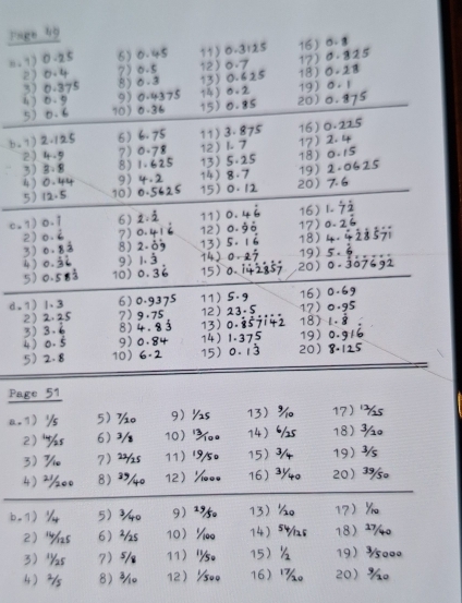 a,1) 5) 9) 13) 17) 
2) 6) 10) 14) 18) 
3) 7) 11) 15) 19) 
8) 12 16) 20 
b.1) 5) 9) 13) 17) 
2) 6) 10 14) 18) 
31 75 11) 15) 19) 
8 12 16) 20