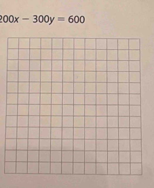 200x-300y=600