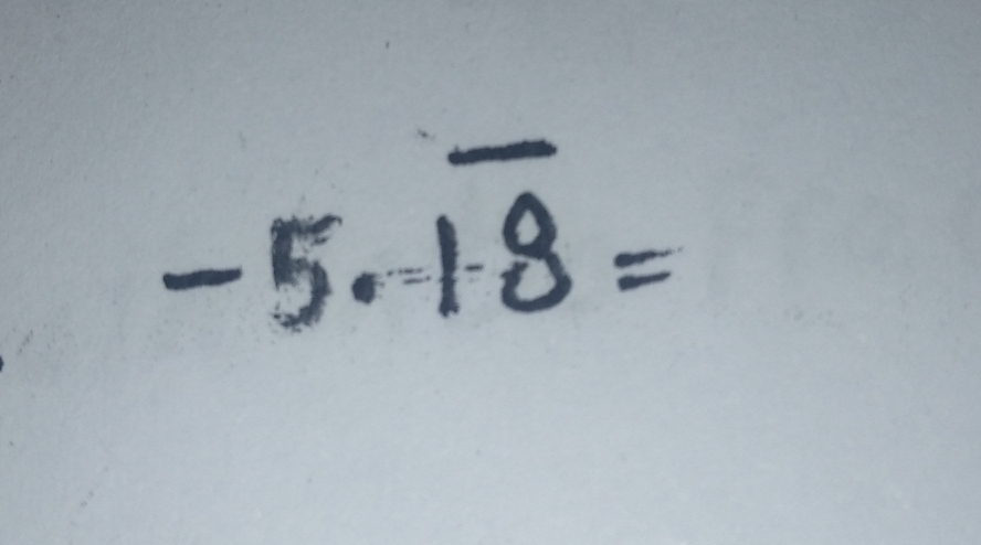 -5· 1· overline 8=