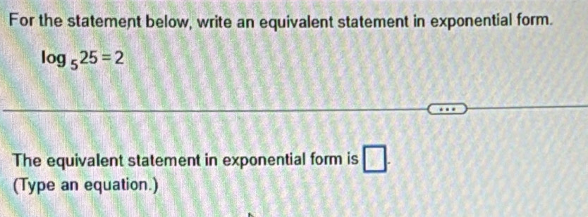 Solved: For the statement below, write an equivalent statement in ...