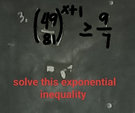 solve this exponential 
inequality