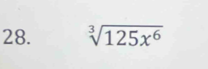 sqrt[3](125x^6)