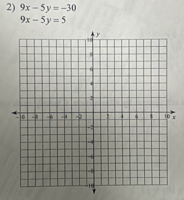 9x-5y=-30
9x-5y=5