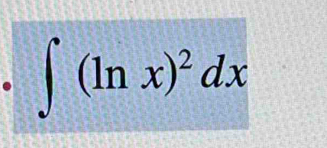 ∈t (ln x)^2dx