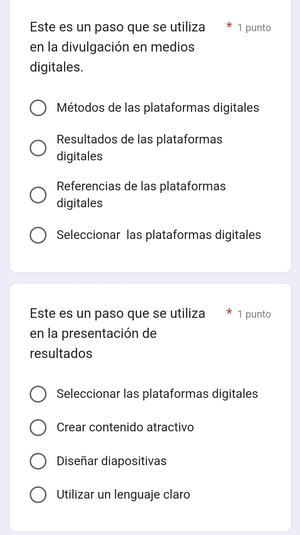 Este es un paso que se utiliza 1 punto
en la divulgación en medios
digitales.
Métodos de las plataformas digitales
Resultados de las plataformas
digitales
Referencias de las plataformas
digitales
Seleccionar las plataformas digitales
Este es un paso que se utiliza 1 punto
en la presentación de
resultados
Seleccionar las plataformas digitales
Crear contenido atractivo
Diseñar diapositivas
Utilizar un lenguaje claro