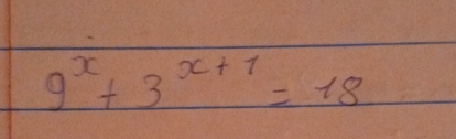 9^x+3^(x+1)=18