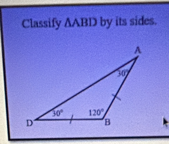 Classify AABD by its sides.