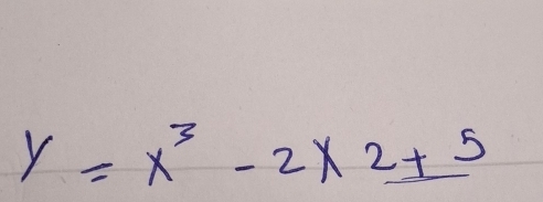 y=x^3-2* _ 2+5