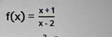 f(x)= (x+1)/x-2 