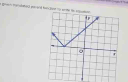 a given translated parent function to wri