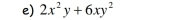 2x^2y+6xy^2