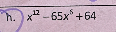 x^(12)-65x^6+64