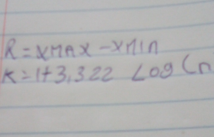 R=xmax-xnin
k=1+3.322<09cn</tex>