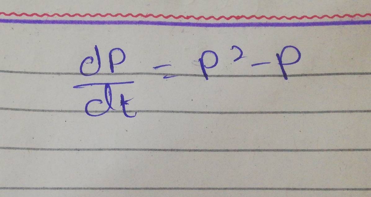  dp/dt =p^2-p