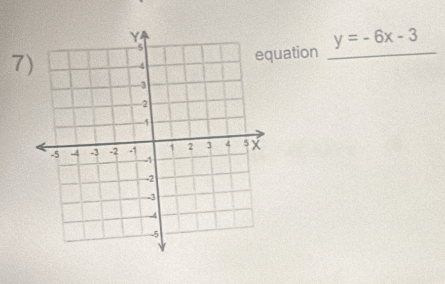 y=-6x-3
7 
uation_