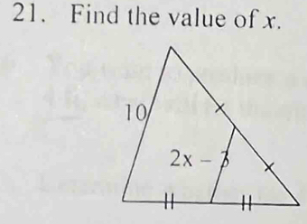 Find the value of x.