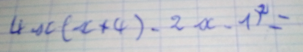 4x(x+4)-2x-1)^2=